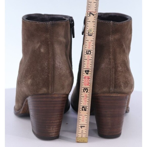 NOWB $485 Paul Green Tosi Brown Earth Suede Bootie- Size 7.5  Paul Green Tosi $425 Women\'s Side Zip Booties Boots Size UK 5.5 US 8 Suede Brown